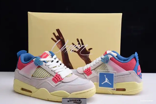 Rep LUCY Air Retro Union Jordan 4 DC9533-800 Ice Guava 0613